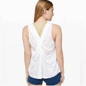 Lululemon‎ Soul Stride White Tank Top Womens No Tag